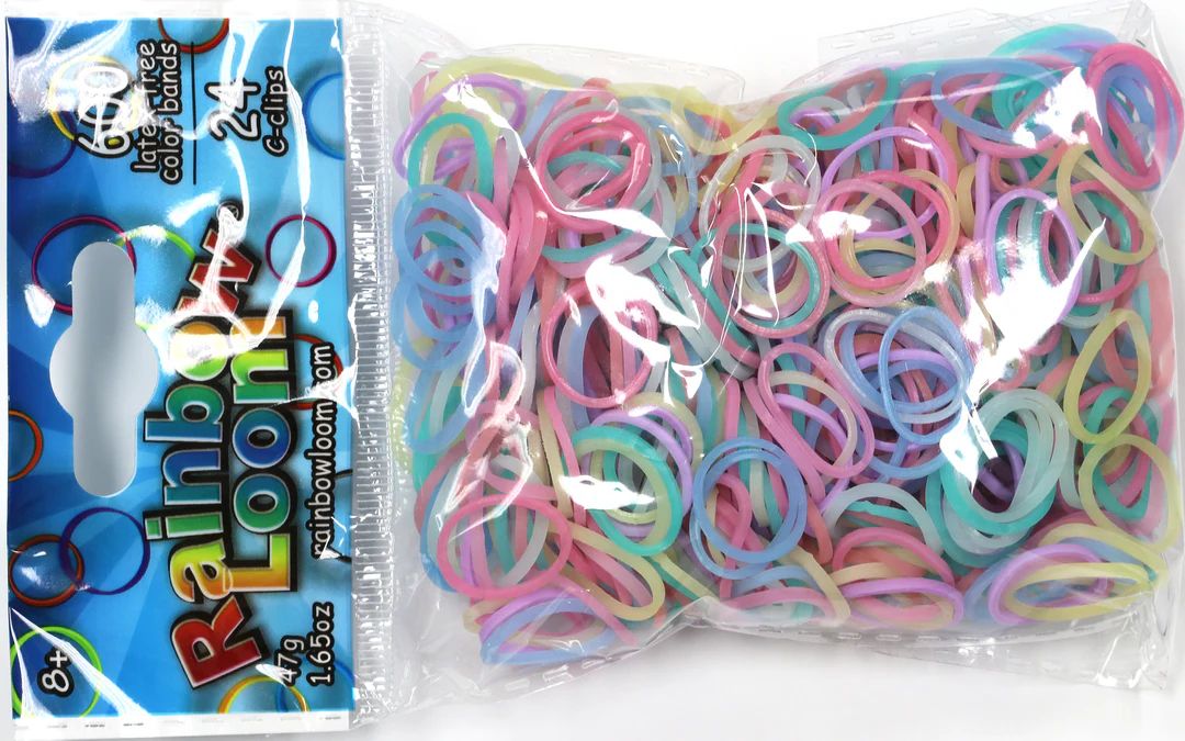 Rainbow Loom Elastics - Pastel