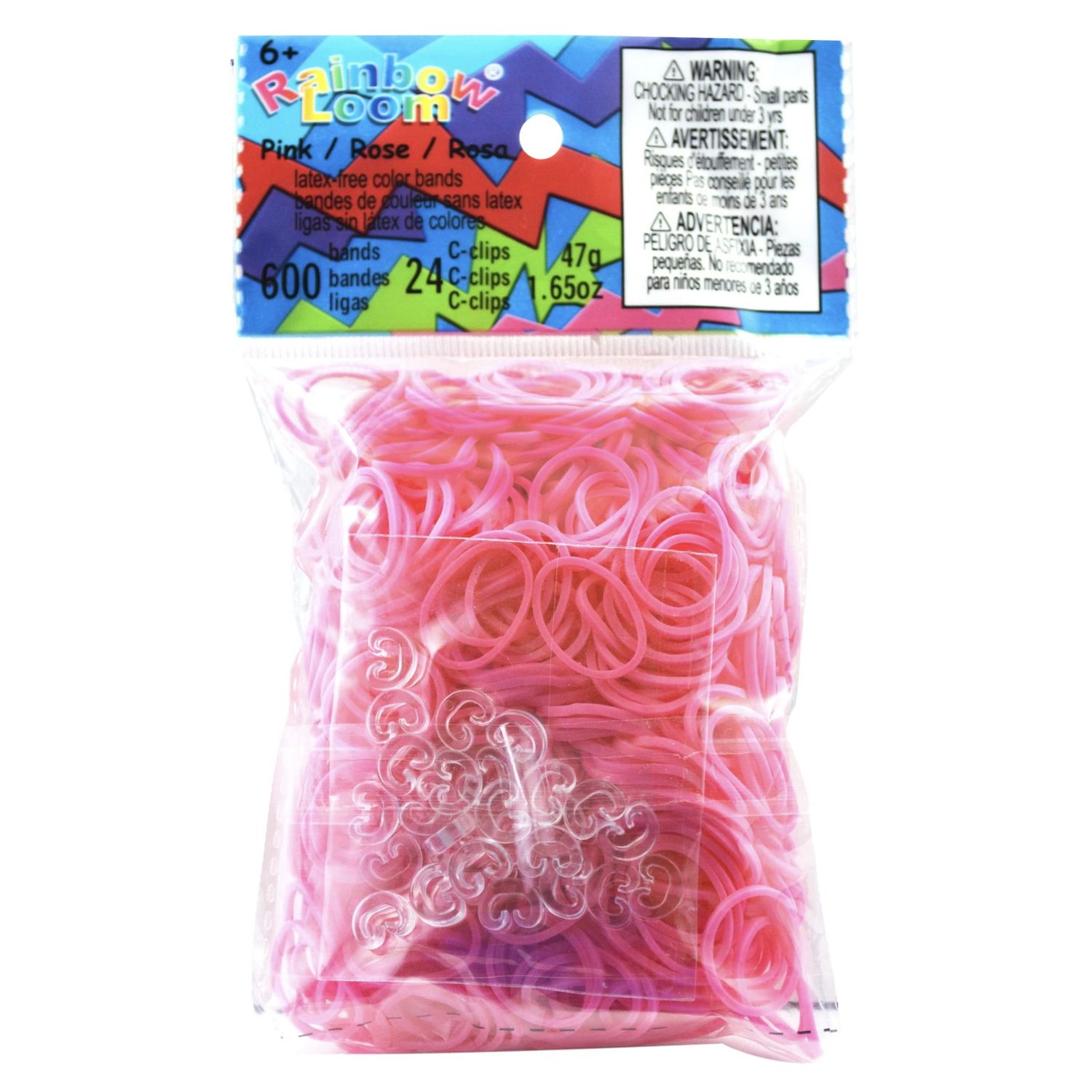 Rainbow Loom Elastics - Pink