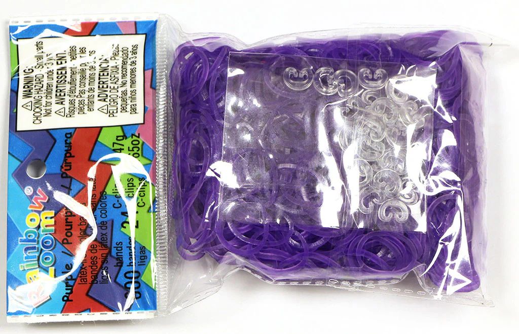 Rainbow Loom Elastics - Purple