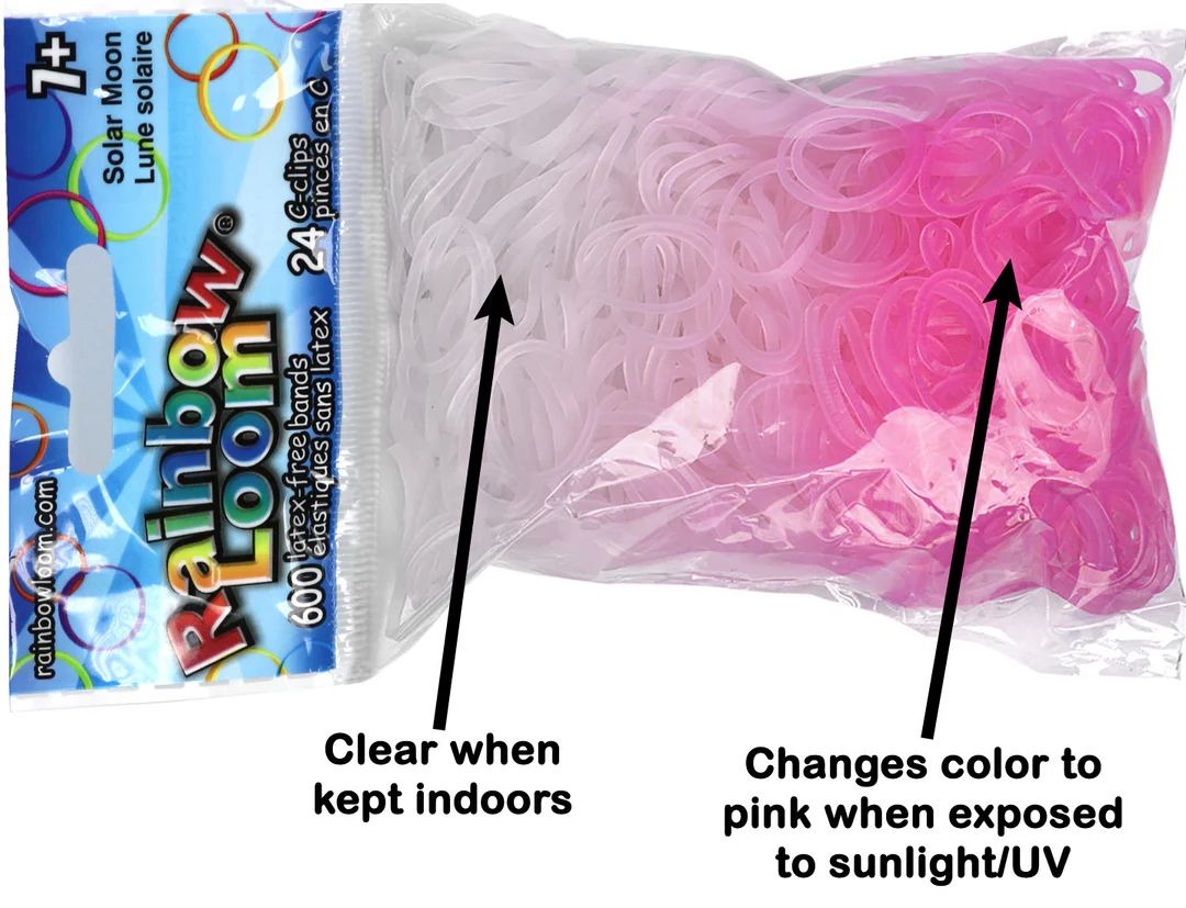 Rainbow Loom Elastics - Solar Moon (UV)