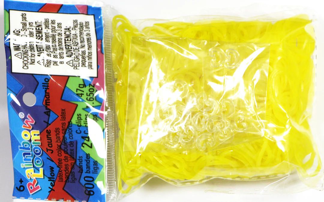 Rainbow Loom Elastics - Yellow
