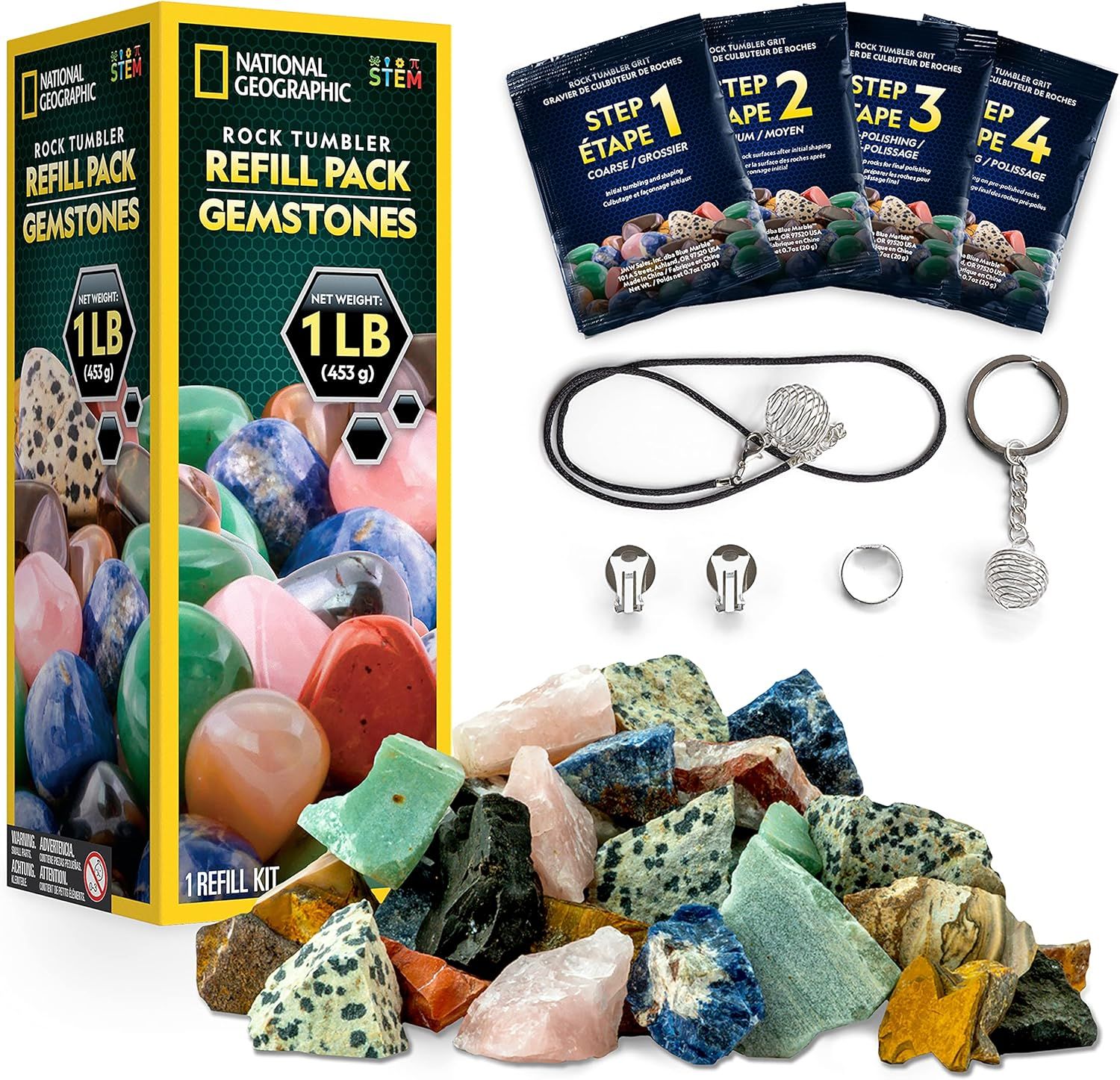 National Geographic - Rock Tumbler Gemstones Refill