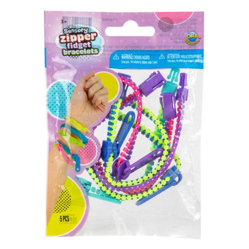 ORB Sensory Zipper Fidget Bracelets