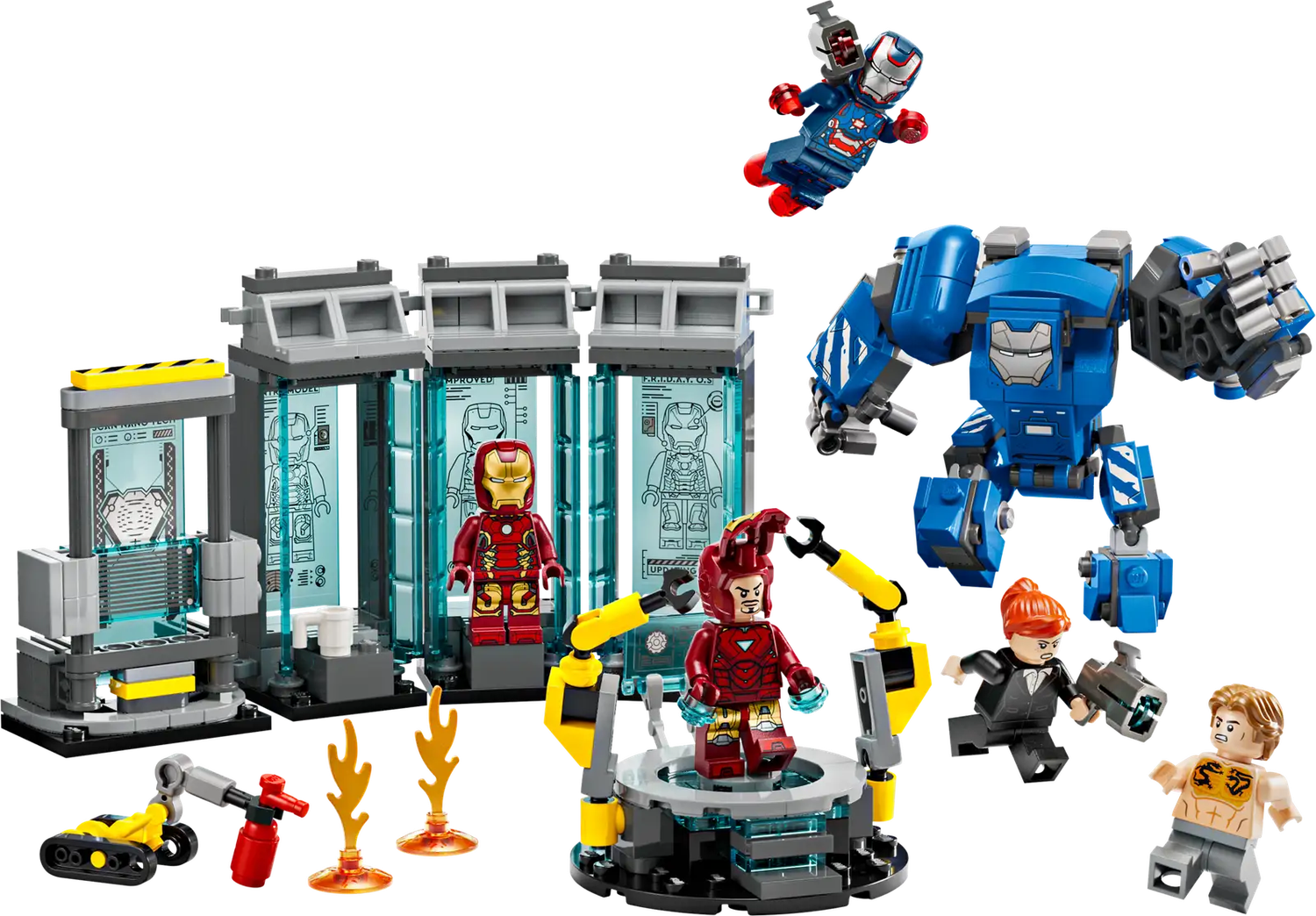 LEGO® SUPER HEROS MARVEL - Iron Man&#39;s Laboratory: Hall of Armor