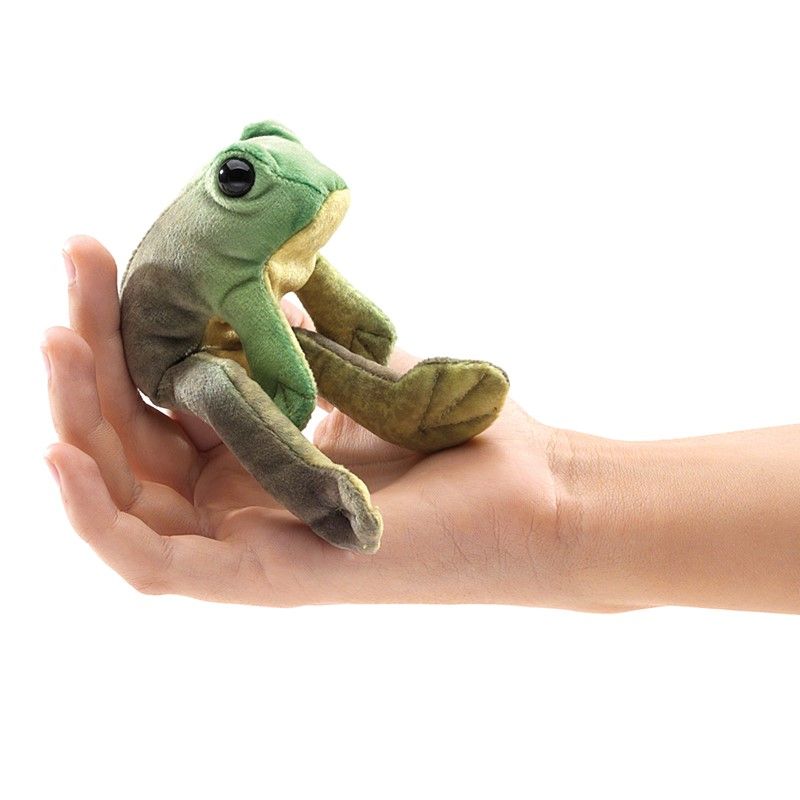 Folkmanis - Mini - Sitting Frog Finger Puppet