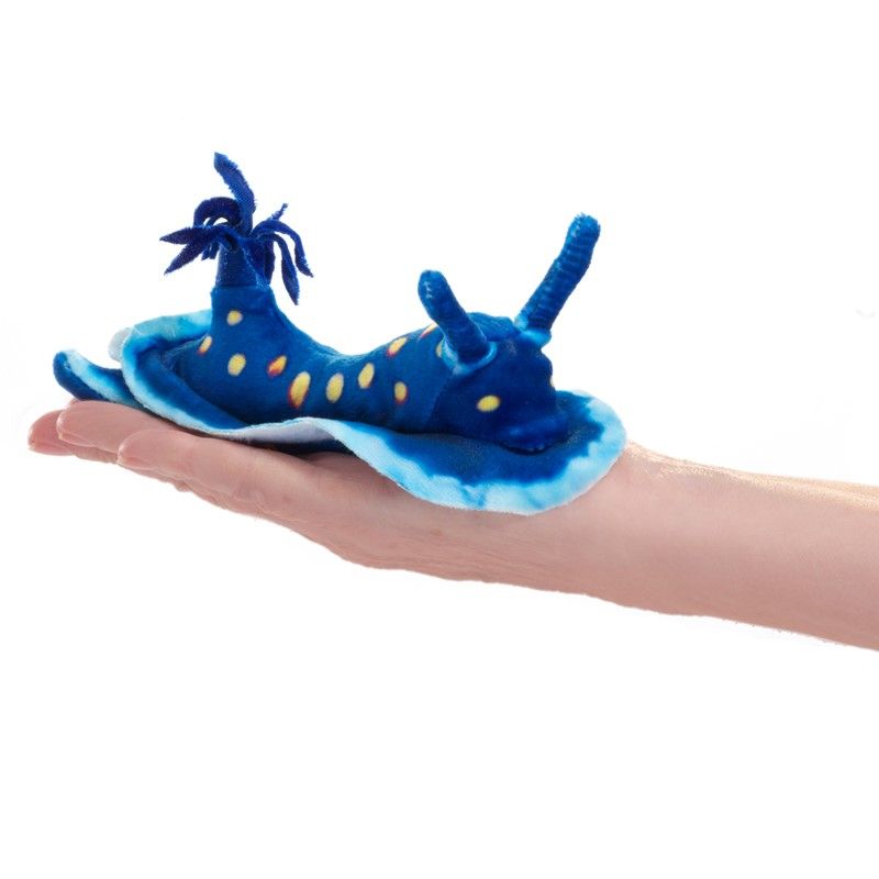 Folkmanis - Mini - Blue Nudibranch Finger Puppet