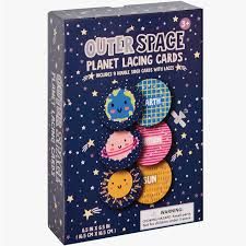 Outer Space Planet Lacing Cards
