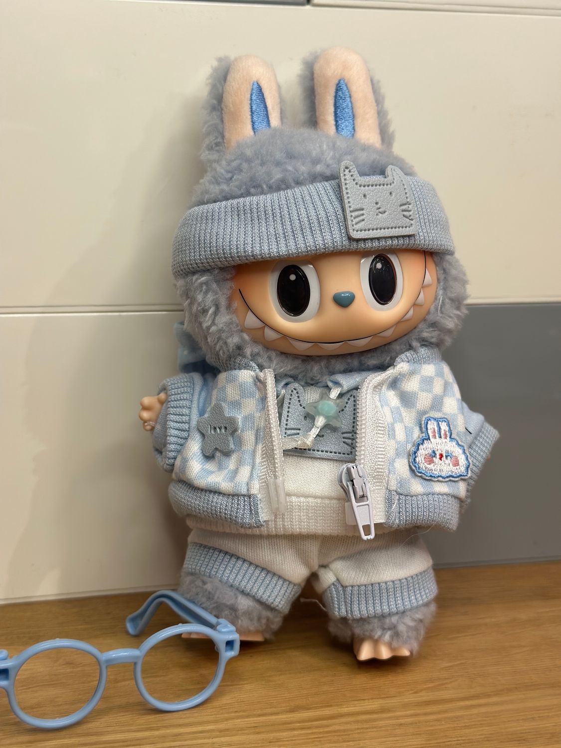 Labubu Fashion - Blue Hoodie