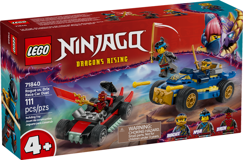 LEGO® NINJAGO - Rogue vs. Drix Race Car Duel