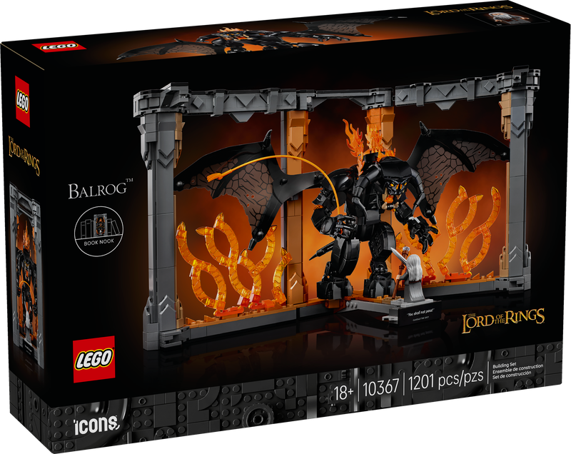 LEGO® ICONS - The Lord of the Rings: Balrog Book Nook