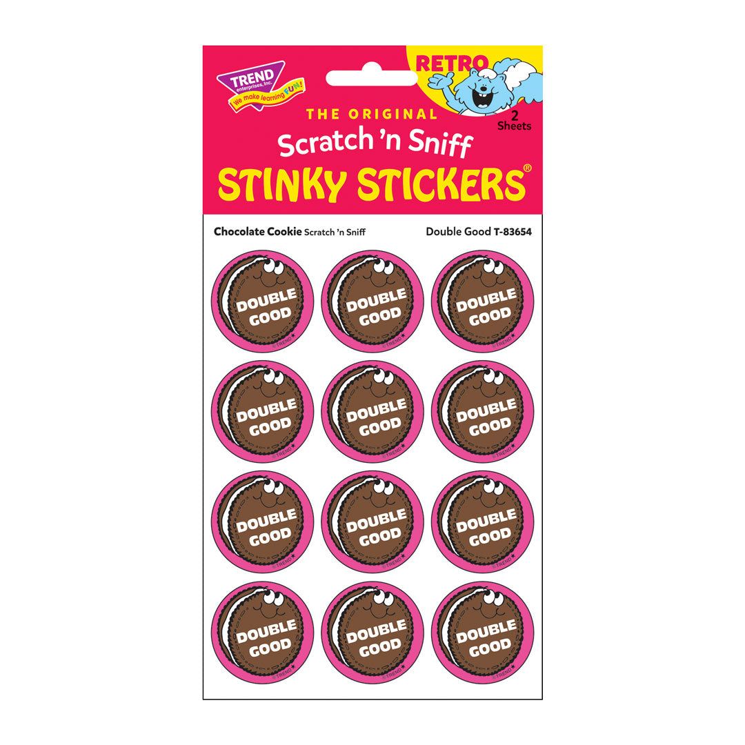 Scratch &#39;N Sniff Stinky Stickers - Double Good, Chocolate Cookie