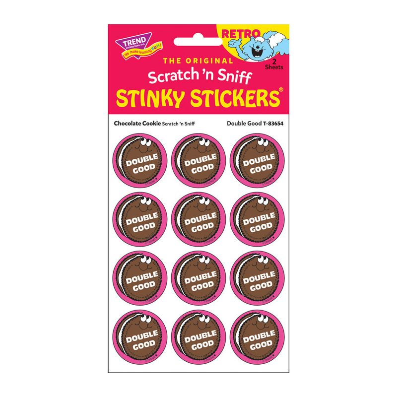 Scratch &#39;N Sniff Stinky Stickers - Double Good, Chocolate Cookie