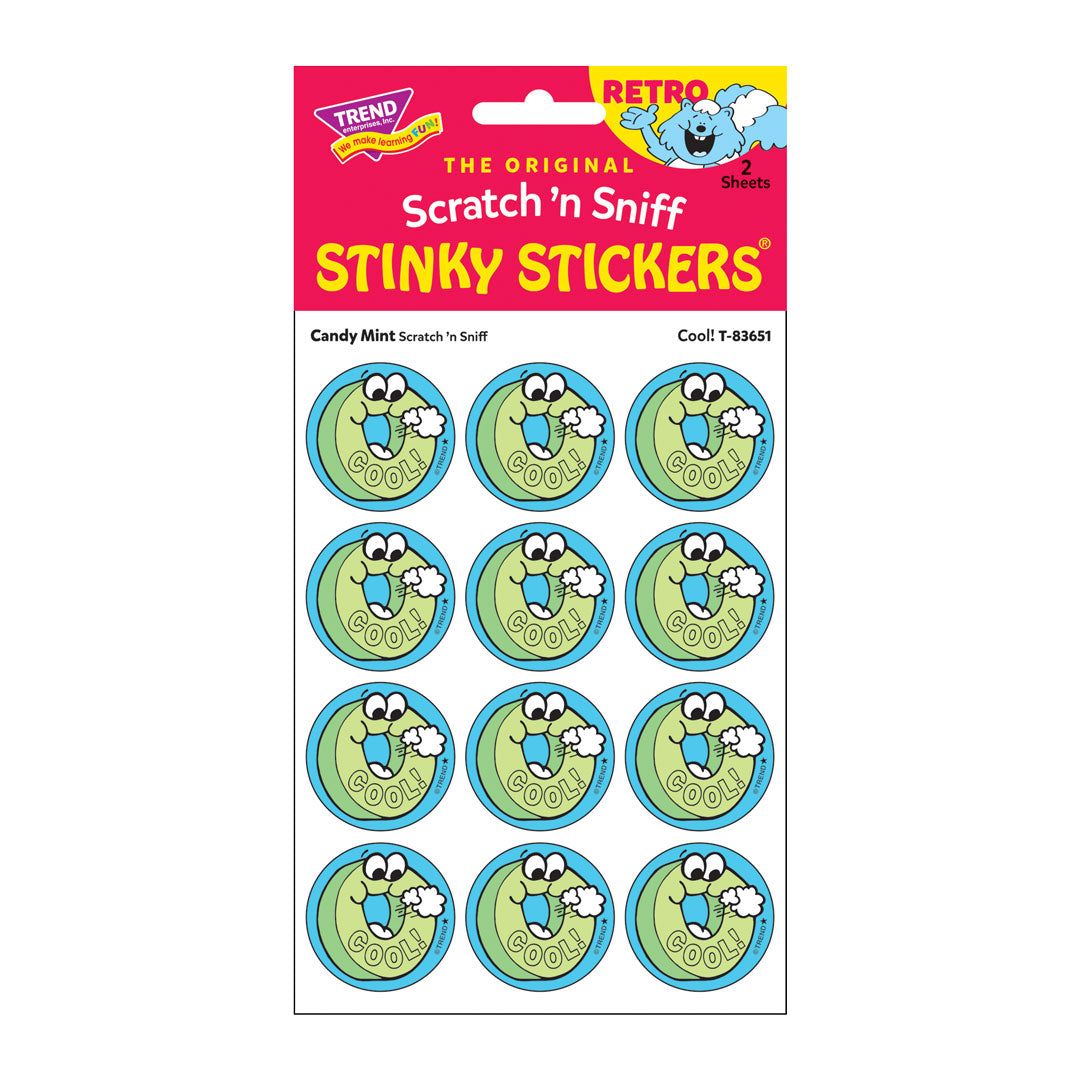Scratch &#39;N Sniff Stinky Stickers - Cool!, Candy Mint