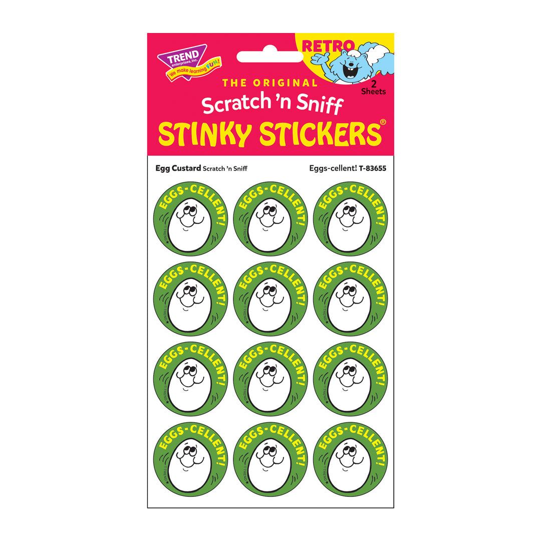 Scratch &#39;N Sniff Stinky Stickers - Eggs-cellent!, Egg Custard