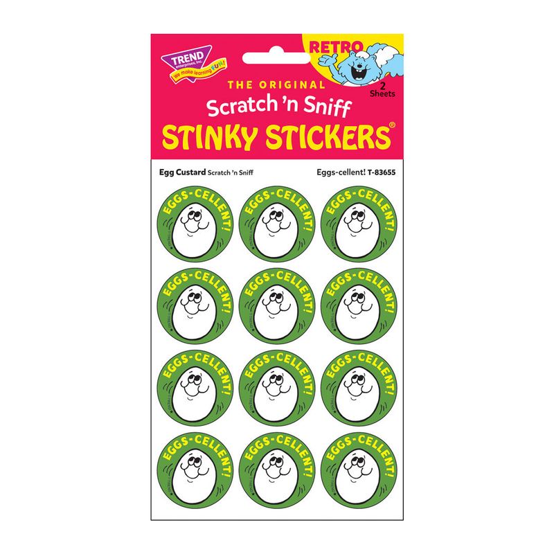 Scratch &#39;N Sniff Stinky Stickers - Eggs-cellent!, Egg Custard