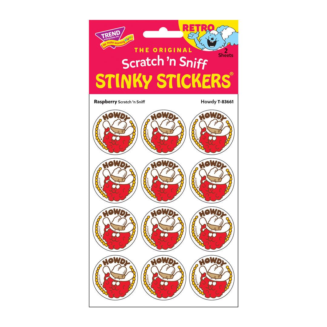 Scratch &#39;N Sniff Stinky Stickers - Howdy, Raspberry