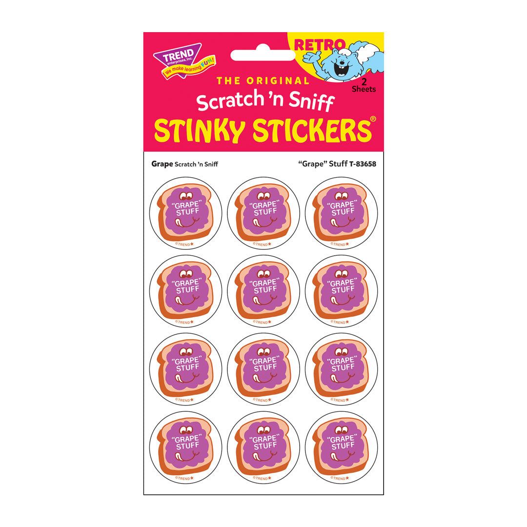 Scratch &#39;N Sniff Stinky Stickers - &quot;Grape&quot; Stuff, Grape