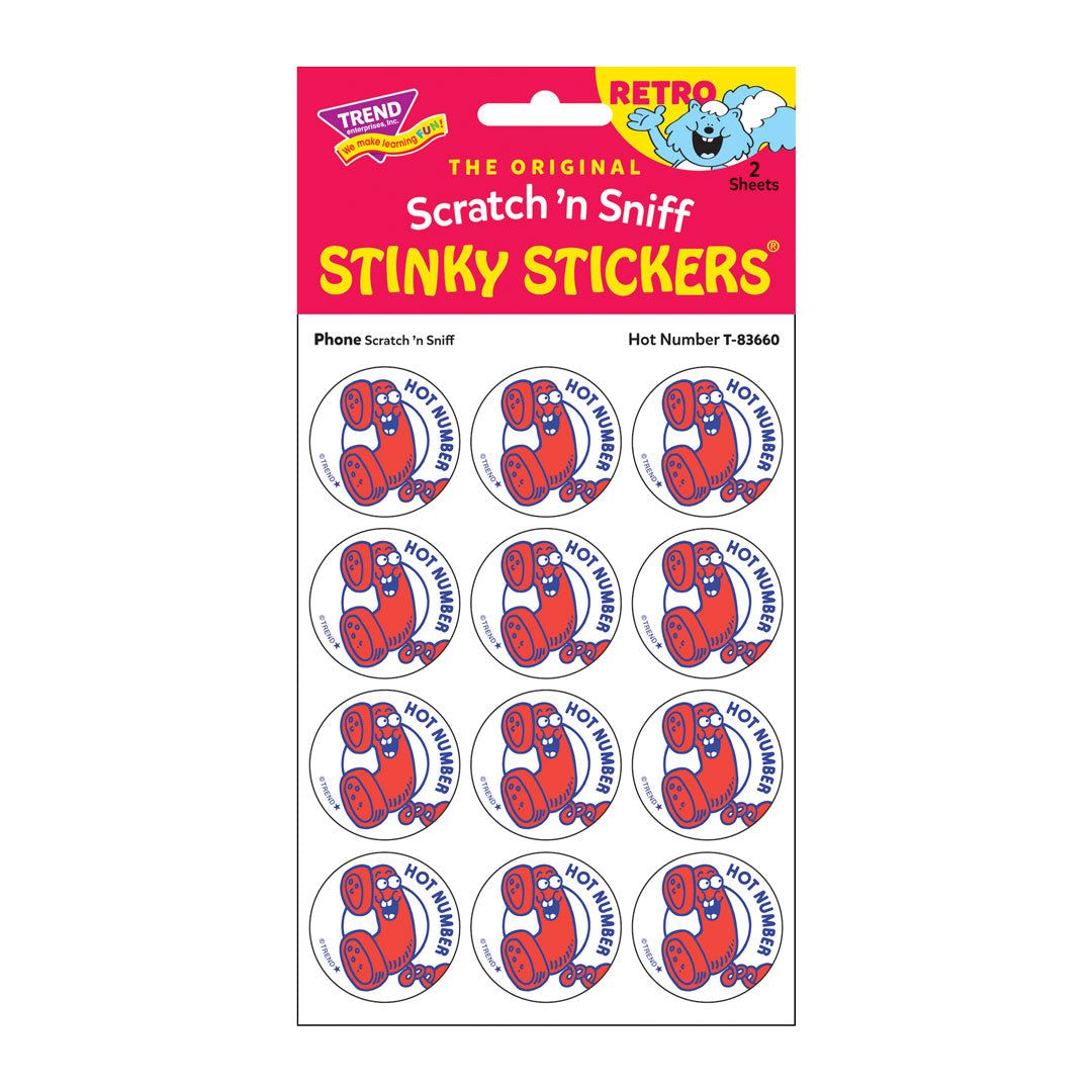Scratch &#39;N Sniff Stinky Stickers - Hot Number, Phone