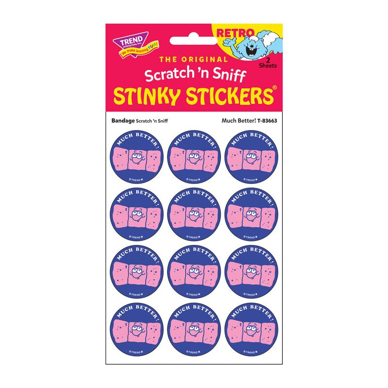Scratch &#39;N Sniff Stinky Stickers - Much Better!, Bandage