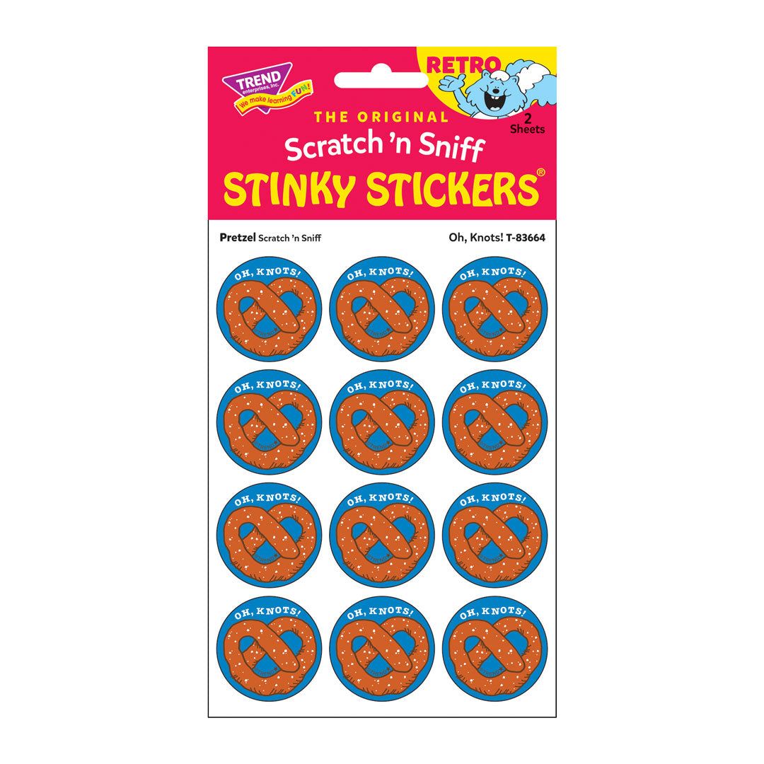 Scratch &#39;N Sniff Stinky Stickers - Oh, Knots!, Pretzels