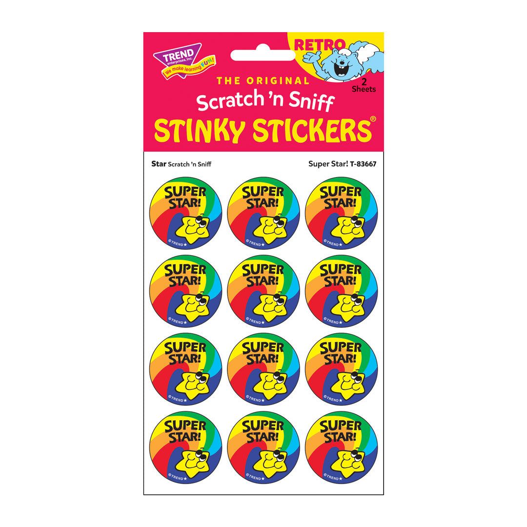 Scratch &#39;N Sniff Stinky Stickers - Super Star!, Star