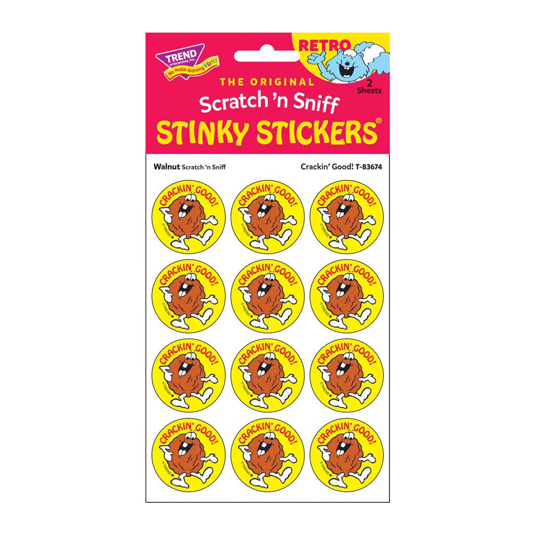Scratch &#39;N Sniff Stinky Stickers - Crackin&#39; Good!, Walnut