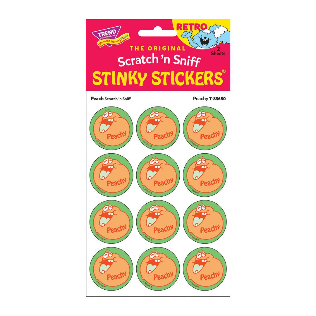 Scratch &#39;N Sniff Stinky Stickers - Peachy, Peach