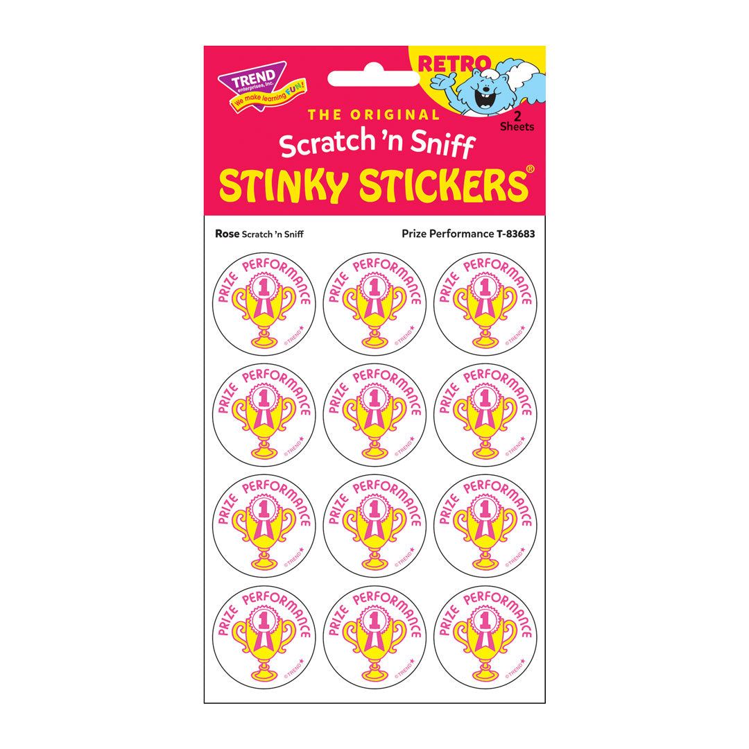Scratch &#39;N Sniff Stinky Stickers - Prize Performance, Rose