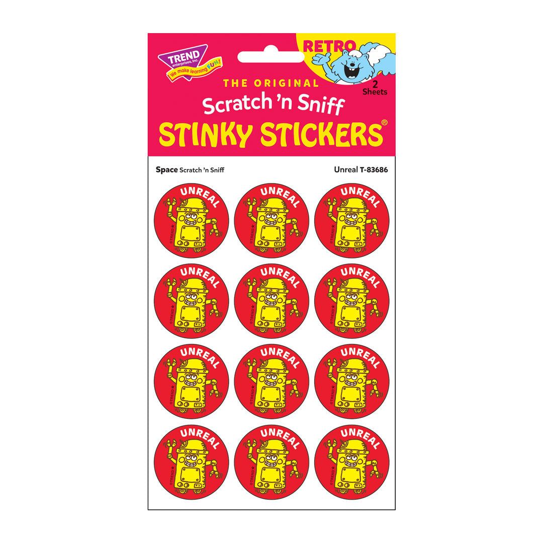 Scratch &#39;N Sniff Stinky Stickers - Unreal, Space