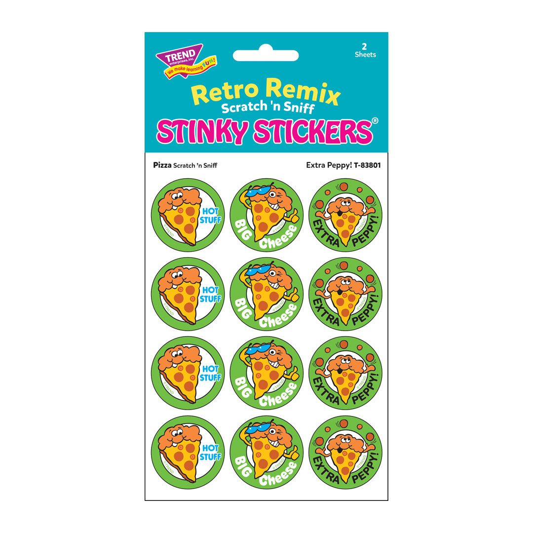 Scratch &#39;N Sniff Stinky Stickers - Extra Peppy, Pizza