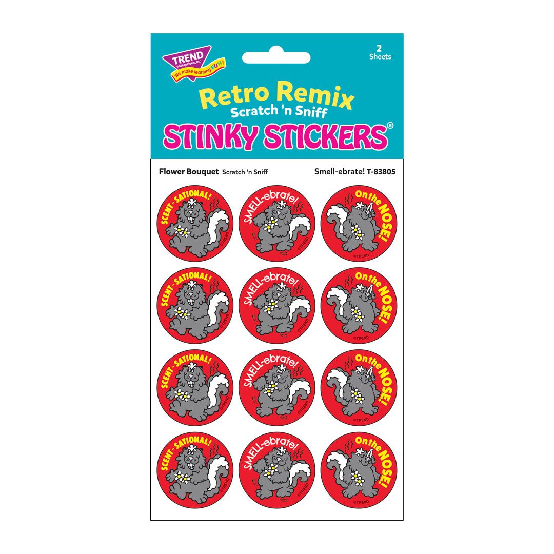 Scratch &#39;N Sniff Stinky Stickers - Smell-ebrate, Flower Bouquet