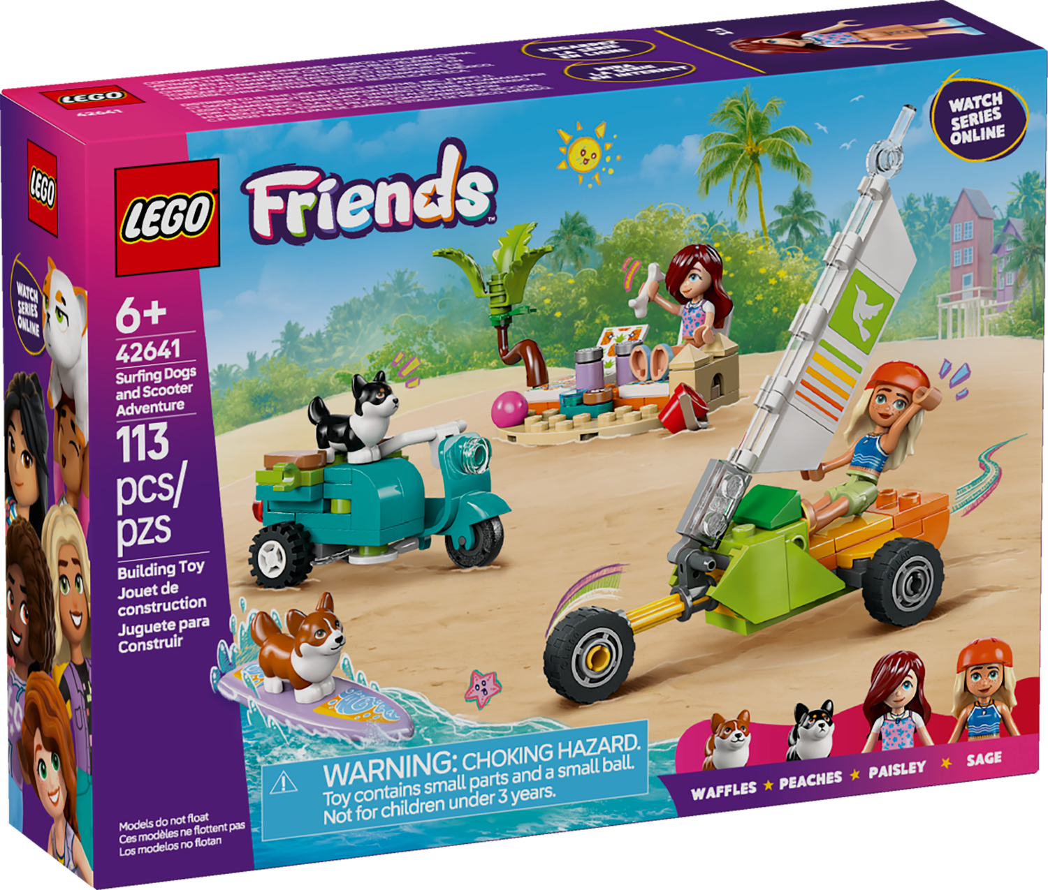 LEGO® FRIENDS - Surfing Dogs and Scooter Adventure