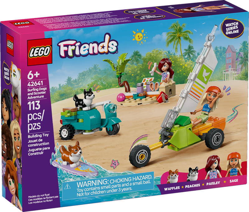 LEGO® FRIENDS - Surfing Dogs and Scooter Adventure