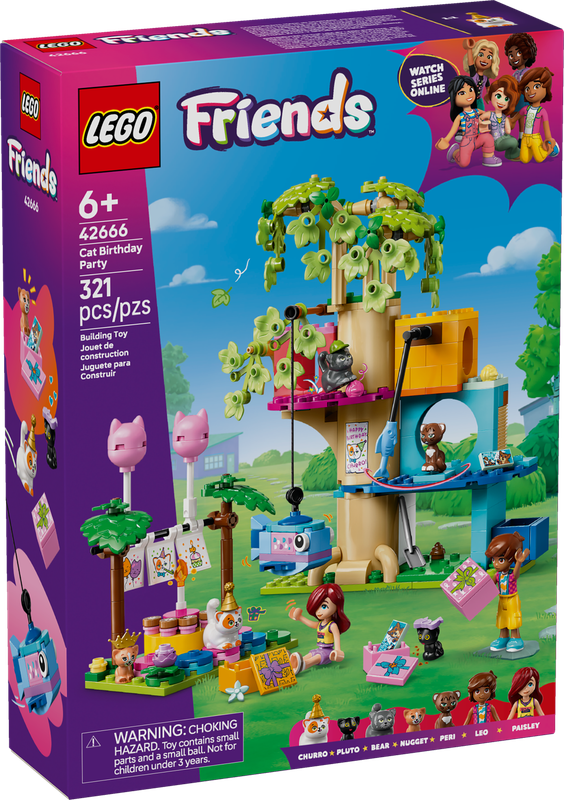 LEGO® FRIENDS - Cat Birthday Party &amp; Tree House