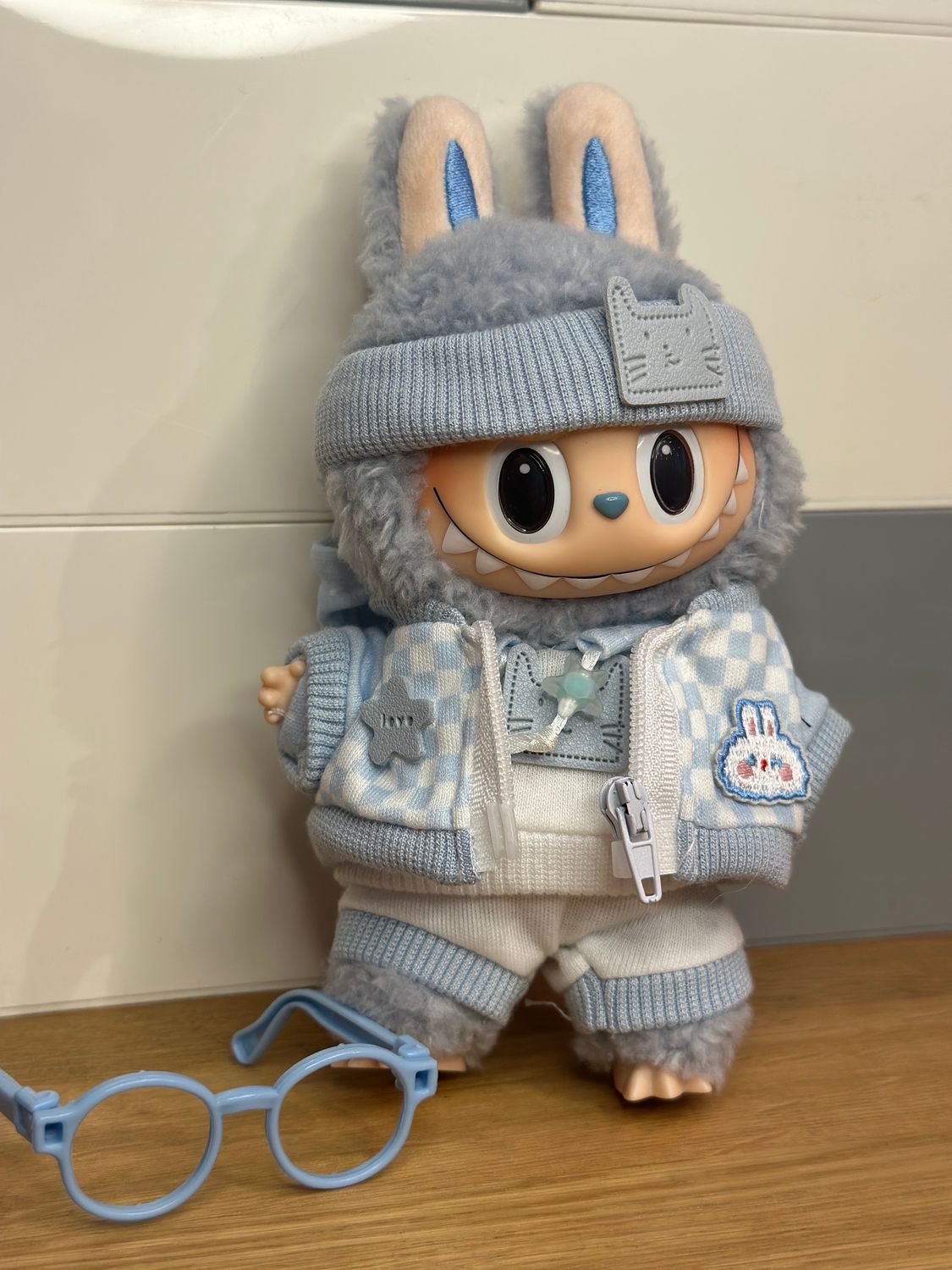 Labubu Fashion - Blue Hoodie