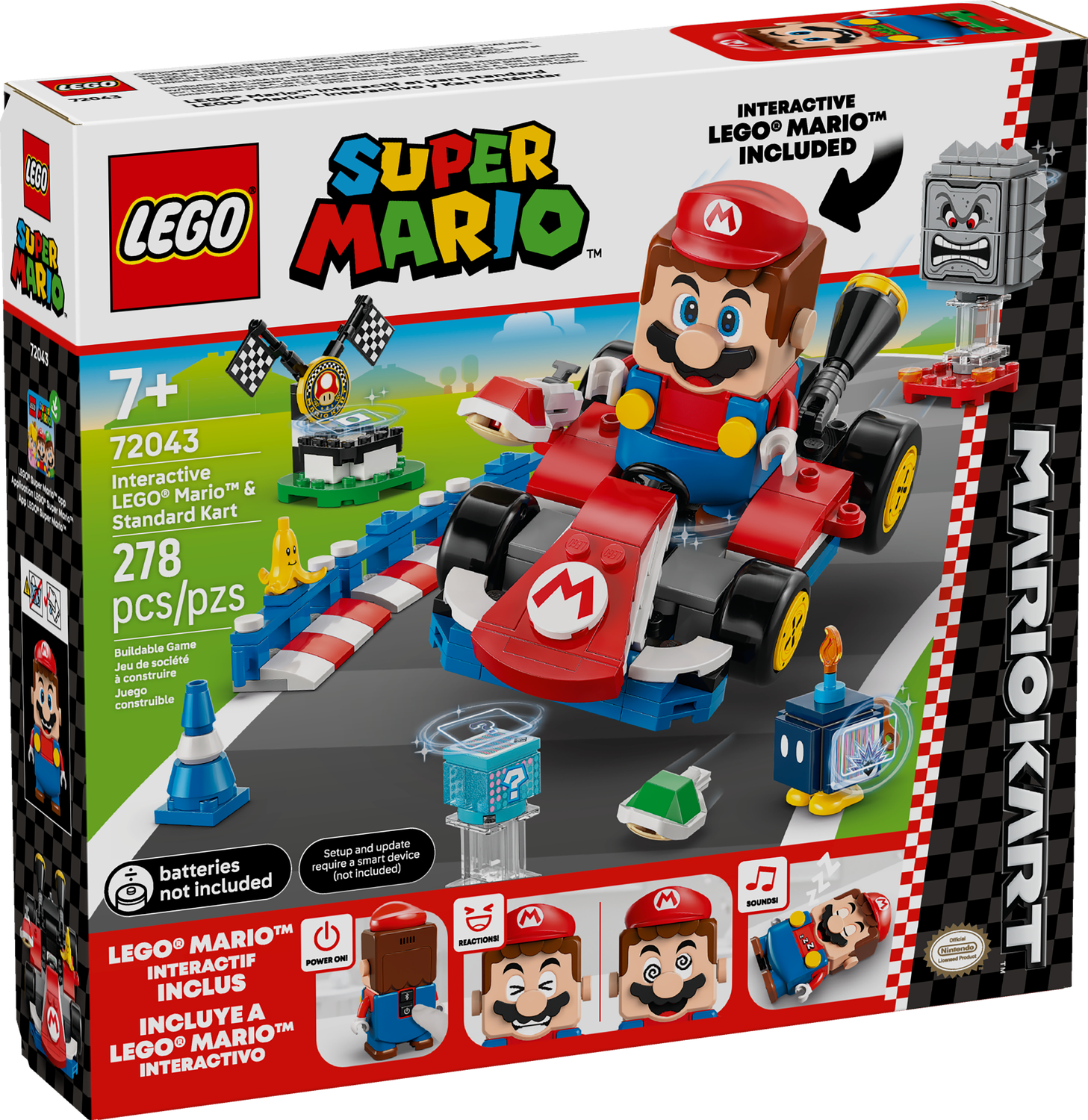LEGO® SUPER MARIO - Mario Kart™ – Interactive LEGO® Mario™ &amp; Standard Kart
