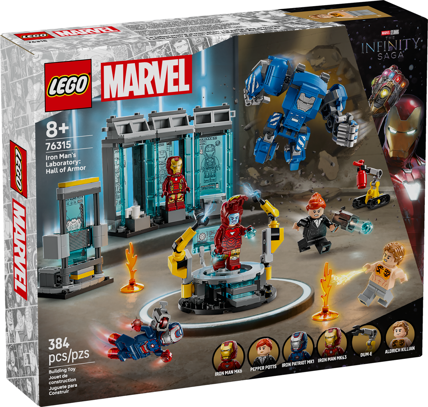LEGO® SUPER HEROS MARVEL - Iron Man&#39;s Laboratory: Hall of Armor