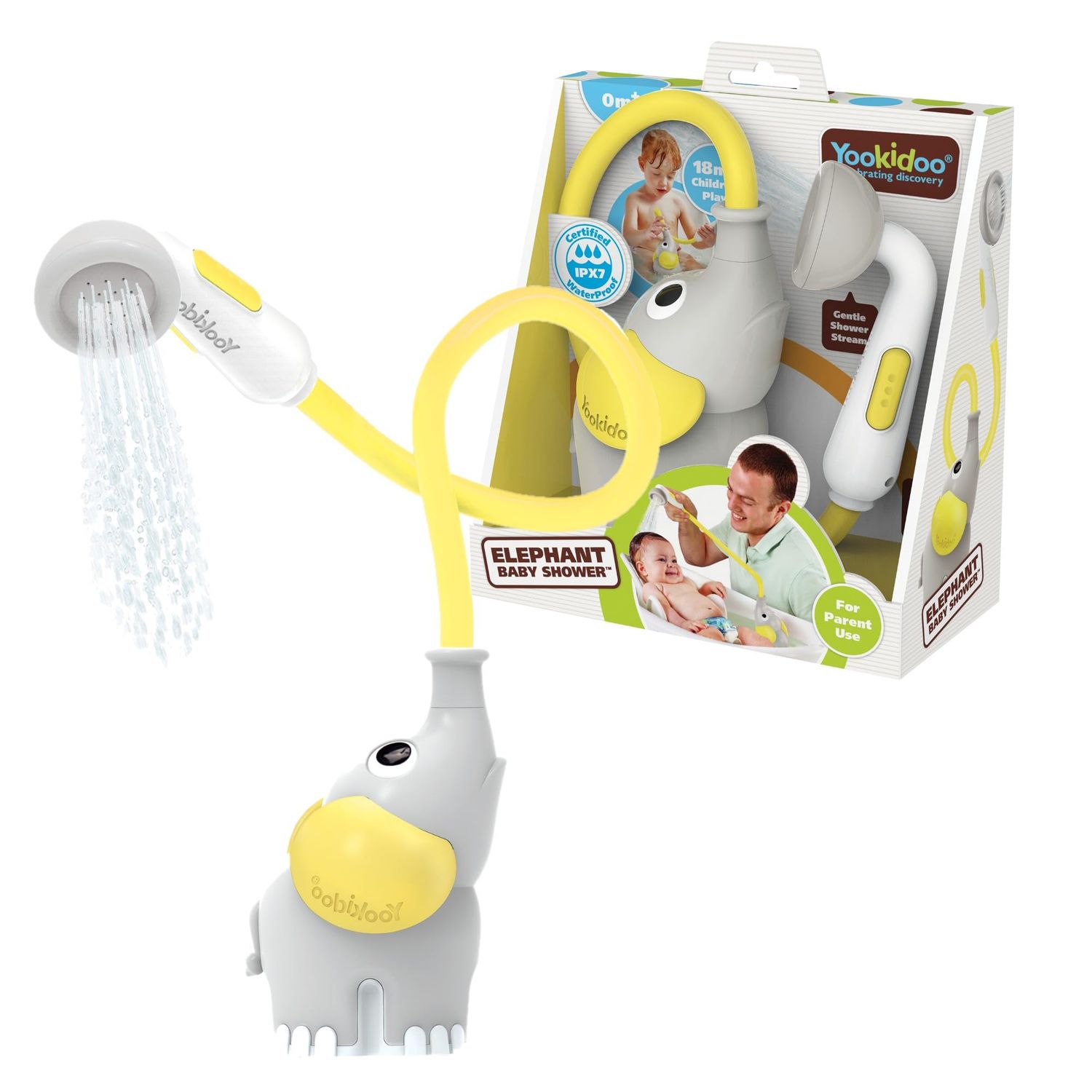 Yookidoo - Elephant Baby Shower Yellow