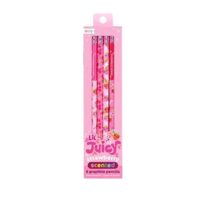 Lil' Juicy Graphite Pencils - Strawberry