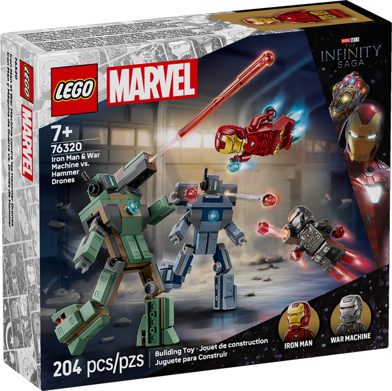 LEGO® MARVEL - Iron Man &amp; War Machine vs. Hammer Drones