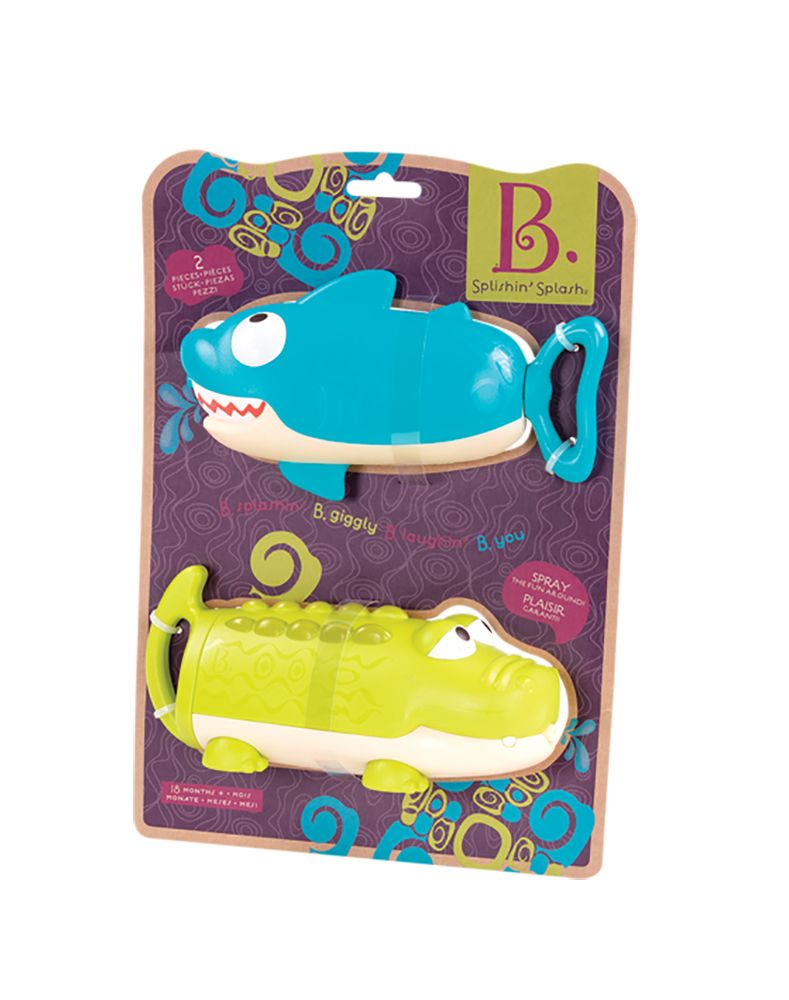 Battat - Splishin' Splash Water Squirts, Shark &amp; Croc