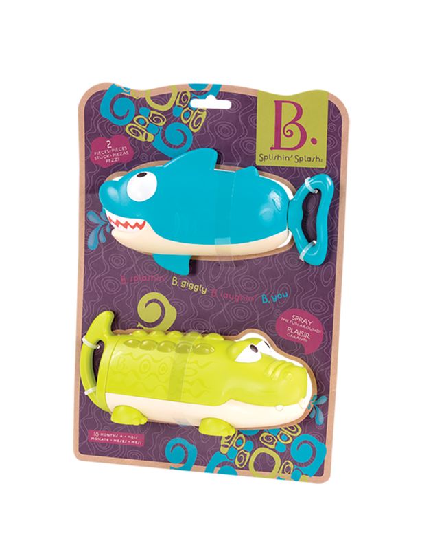 Battat - Splishin' Splash Water Squirts, Shark &amp; Croc