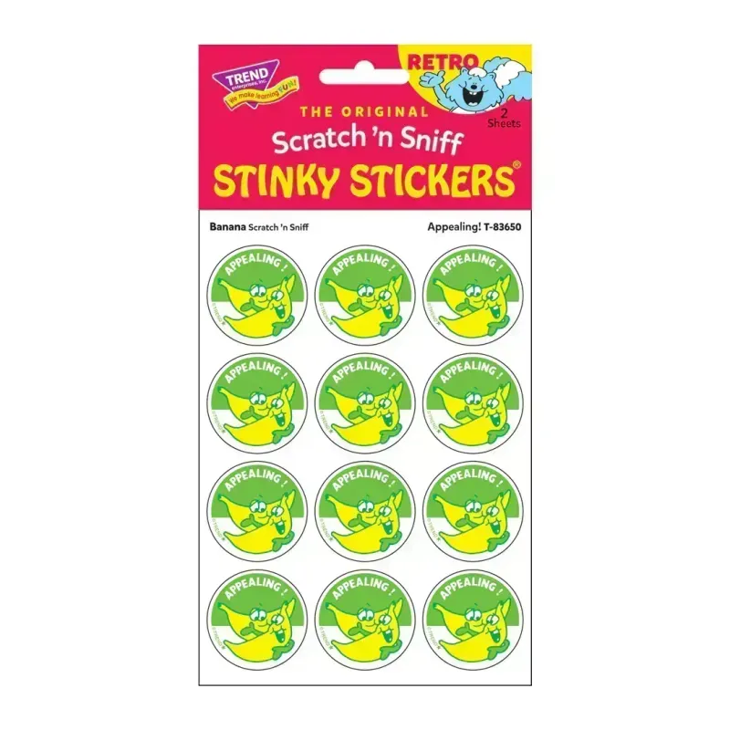 Scratch 'N Sniff Stinky Stickers - Appealing!, Banana