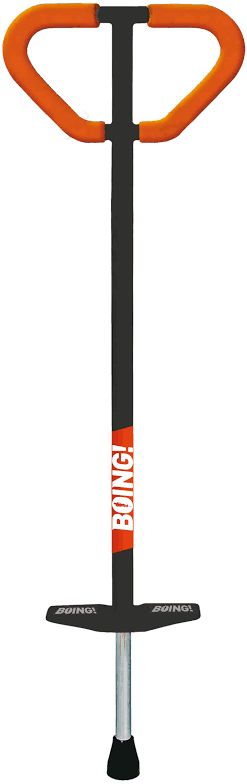 Pogo Stick Large - Jumparoo Boing MAX (Black/Orange &amp; White/Blue) 90-160 lbs Ages 10+