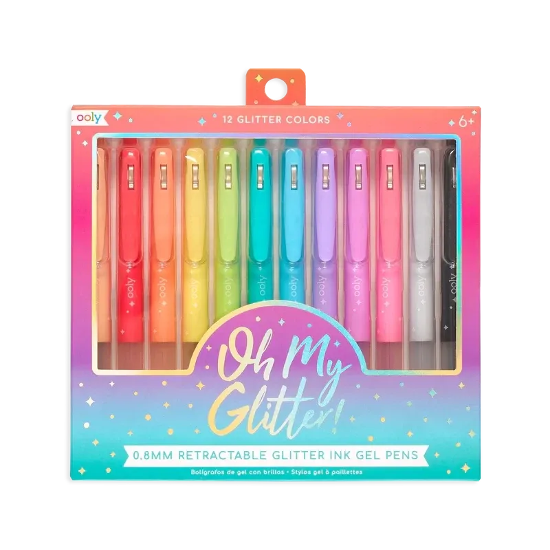 Oh My Glitter! Retractable Ink 12 Pen Set