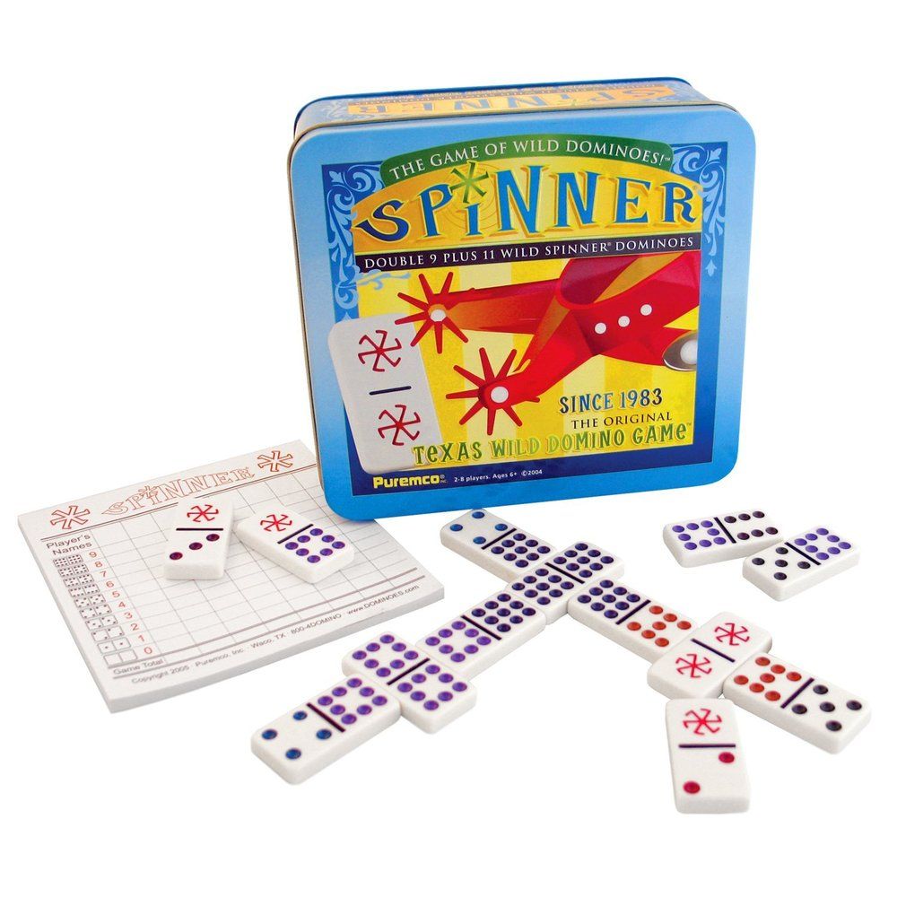 Dominoes - Spinner -  Wild - Tin