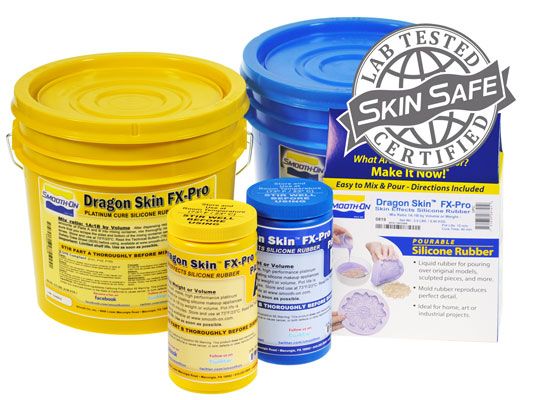 Smooth-On - Dragon Skin FX-Pro Platinum-Cure Silicone Rubber (1 Pint A:1 Pint B)