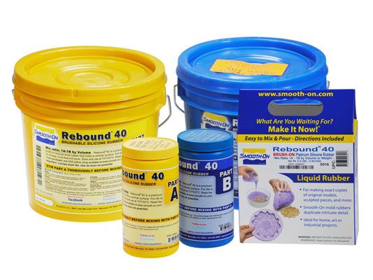 Smooth-On - Rebound 40 Silicone Platinum -Cure Rubber Trial Unit