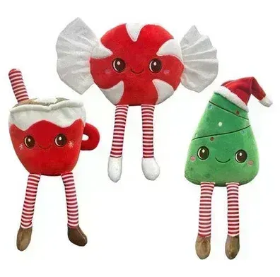 Christmas Plush - Candy, Tree, Hot Cocoa