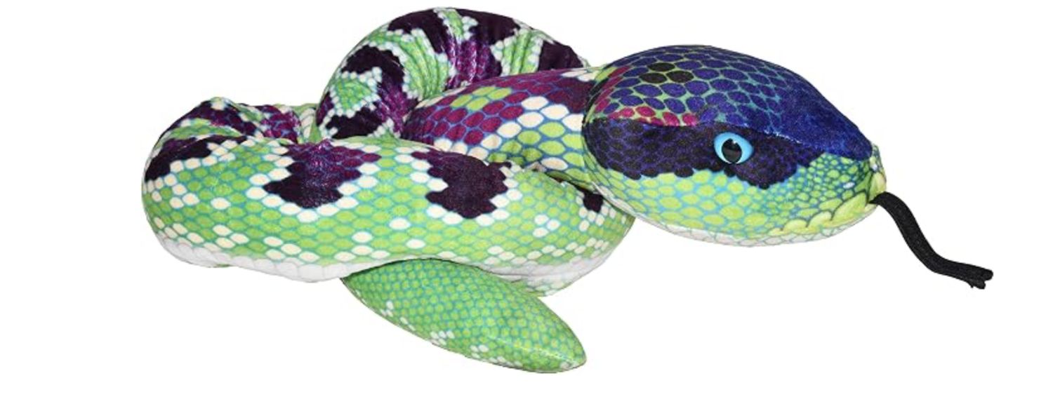 54" Snake - Green Purple